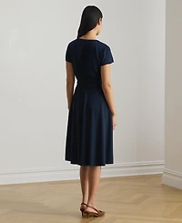 Lauren Ralph Women's V-Neck A-Line Dress