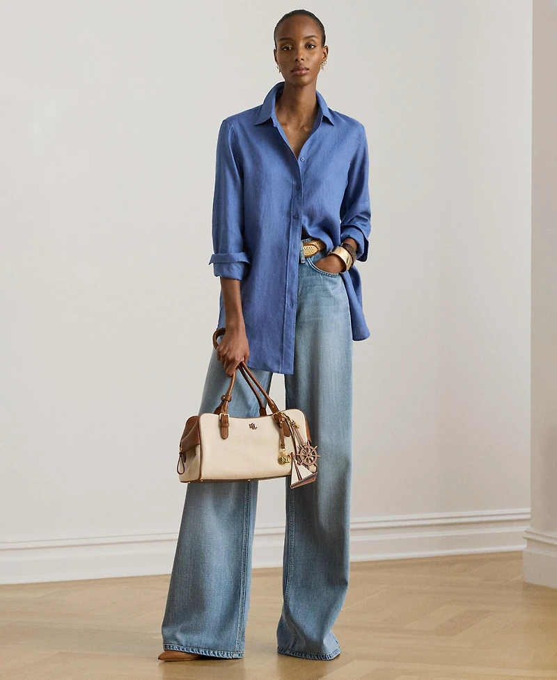 Lauren Ralph 100% Linen Shirt