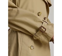 Lauren Ralph Women's Notch Lapel Long-Sleeve Trench Coat