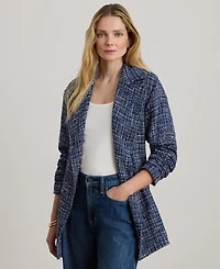 Lauren Ralph Women's Long-Sleeve Notch Lapel Wrap Coat