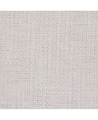 Streamdale Furniture Queen Textured Ivory Canvas Wingback Platform Bed - No Box Spring Needed