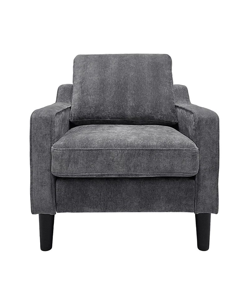 Streamdale Furniture Living Room Accent Chair - Soft Chenille Comfy Armchair for Small Spaces