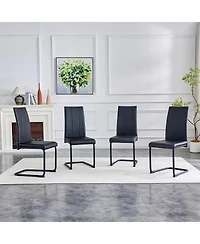 Streamdale Furniture Streamdale 4-Pack Pu Upholstered Dining Chairs - Modern Kitchen Side Chairs