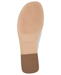 Marc Fisher Ltd Women's Dalani Ornamented Ruched Flat Slip-On Sandals