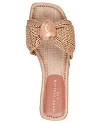 Marc Fisher Ltd Women's Nalena Ornamented Woven Flat Sandals