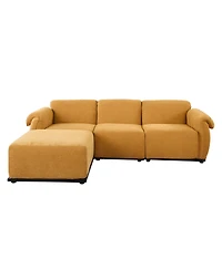 Streamdale Furniture 93" L chenille modular sofa with iron frame