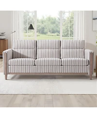 Streamdale Furniture Comfortable Solid Wood Three-Seater Sofa with Soft Cushions