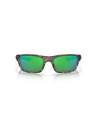 Costa Del Mar Unisex Rectangle Whitetip Polarized Sunglasses, 6S9056