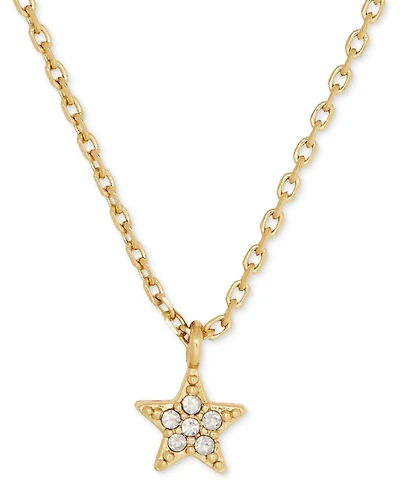 kate spade new york Cubic Zirconia Pave Mini Star Pendant Necklace