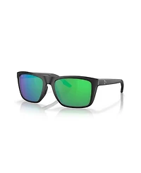 Costa Del Mar Men's Rectangle Polarized Sunglasses, 6S9107