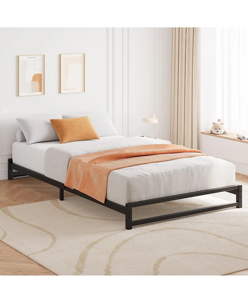 gaomon Metal Platform Bed Frame with Steel Slats Support, Mattress Foundation, Easy Assembly