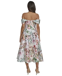 Eliza J Women's Off-The-Shoulder Flare Midi Dress