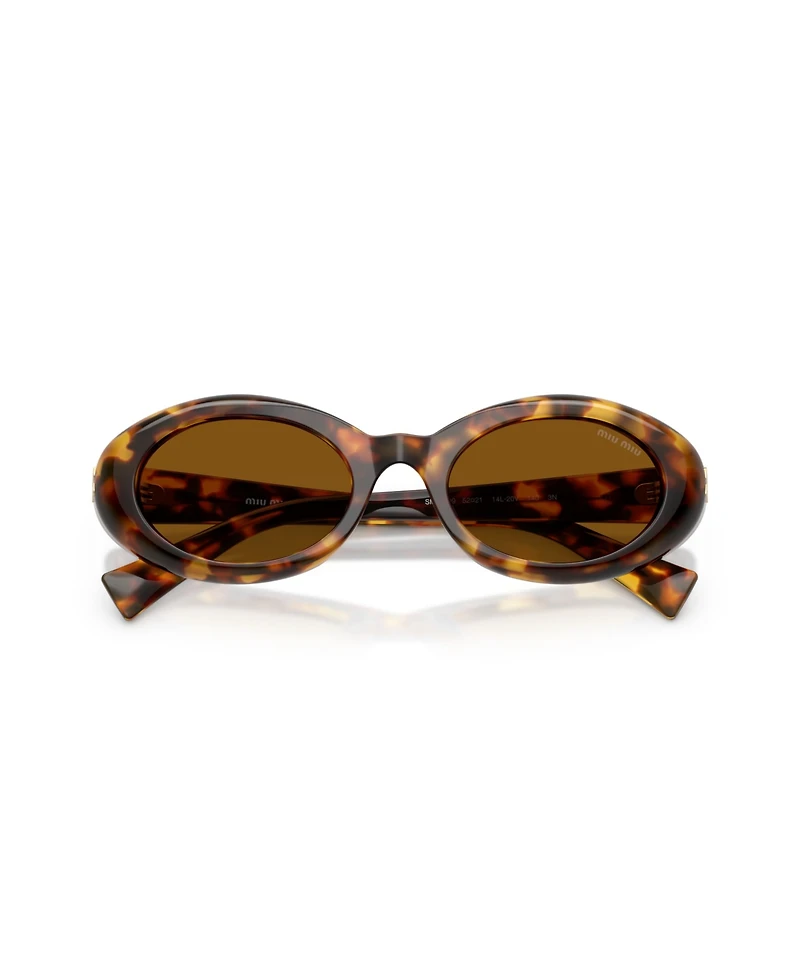 Miu Miu Women's Oval Sunglasses, Mu B09S