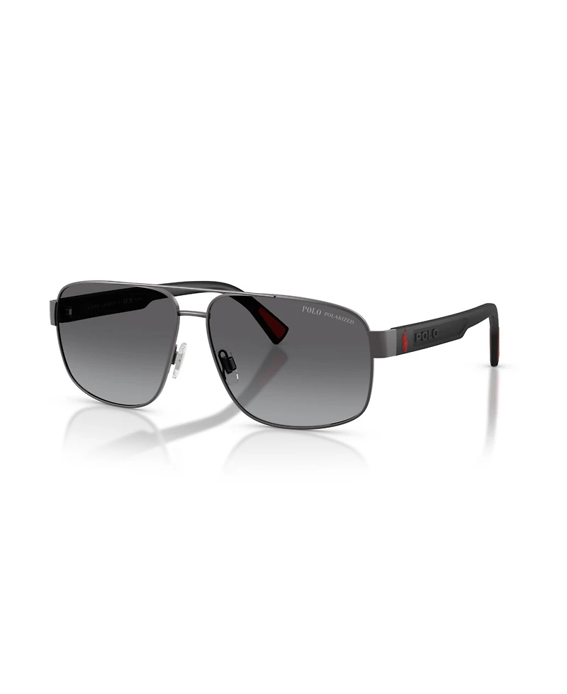 Polo Ralph Lauren Men's Pilot Polarized Sunglasses, PH3165