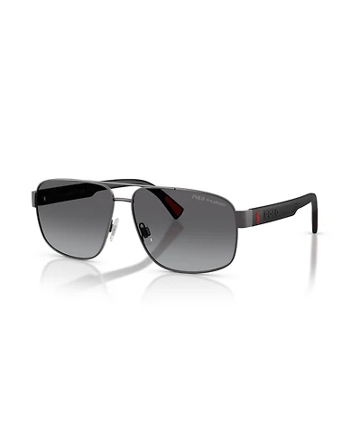 Polo Ralph Lauren Men's Pilot Polarized Sunglasses, PH3165