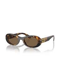 Miu Miu Women's Oval Sunglasses, Mu 06ZS