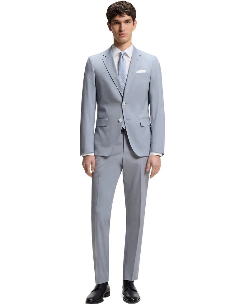 Boss by Hugo Men's Patterned Chiffon Slim-Fit Jacket