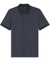 Boss by Hugo Men's Bubble-Structure Cotton Regular-Fit Dress Shirt