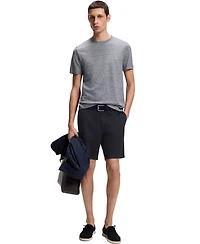 Boss by Hugo Men's Stretch-Cotton Twill Modern-Fit Shorts