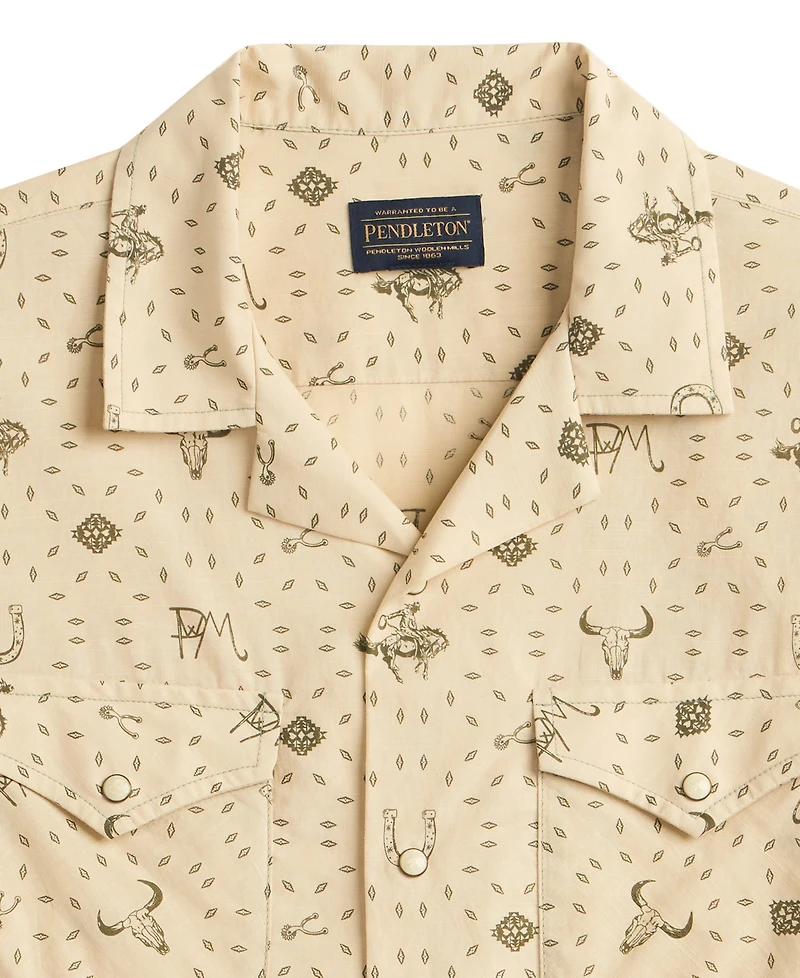 Pendleton Men's Short-Sleeve Collar Shirt