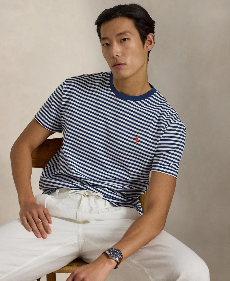 Polo Ralph Lauren Men's Classic-Fit Striped Cotton Jersey T-Shirt