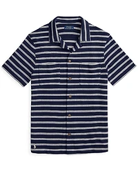 Polo Ralph Lauren Men's Striped Camp Collar Shirt