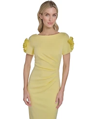 Jessica Howard Petite Short-Sleeve Boat Neck Dress