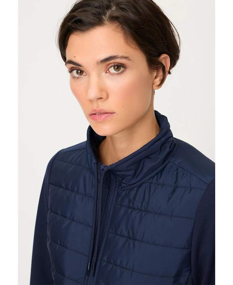 Olsen Women's Mixed Media Sweatshirt