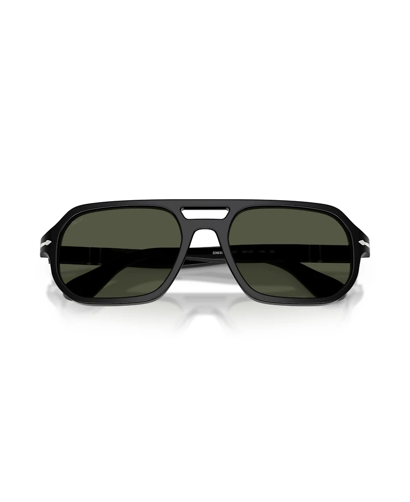Persol Unisex Rectangle Guido Sunglasses, PO3393S