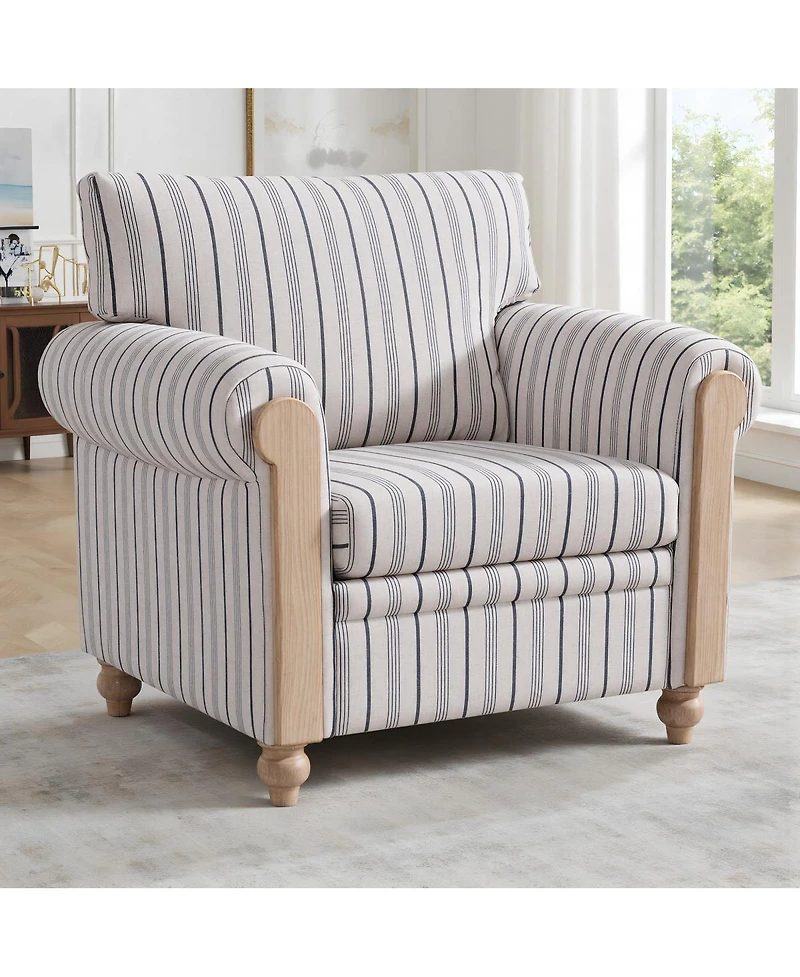 Streamdale Furniture Pu Cover Sofa with Birch Legs