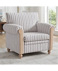 Streamdale Furniture Pu Cover Sofa with Birch Legs