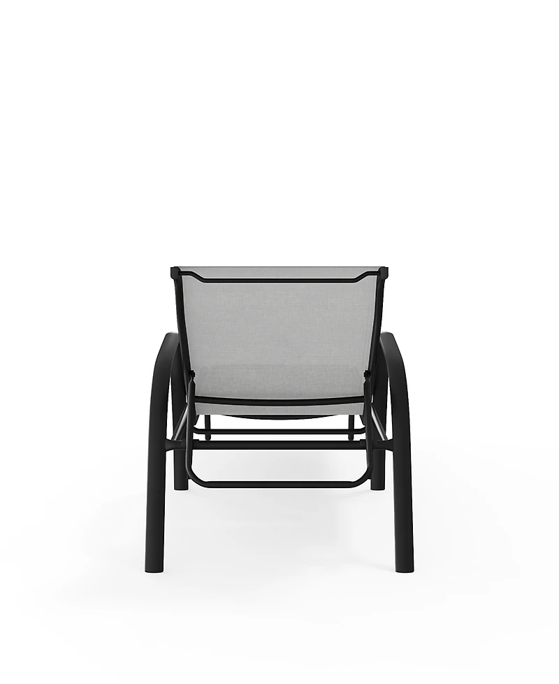 Agio Oasis 80" Aluminum 4-Position Adjustable Outdoor Chaise Lounge, Created for Macy's