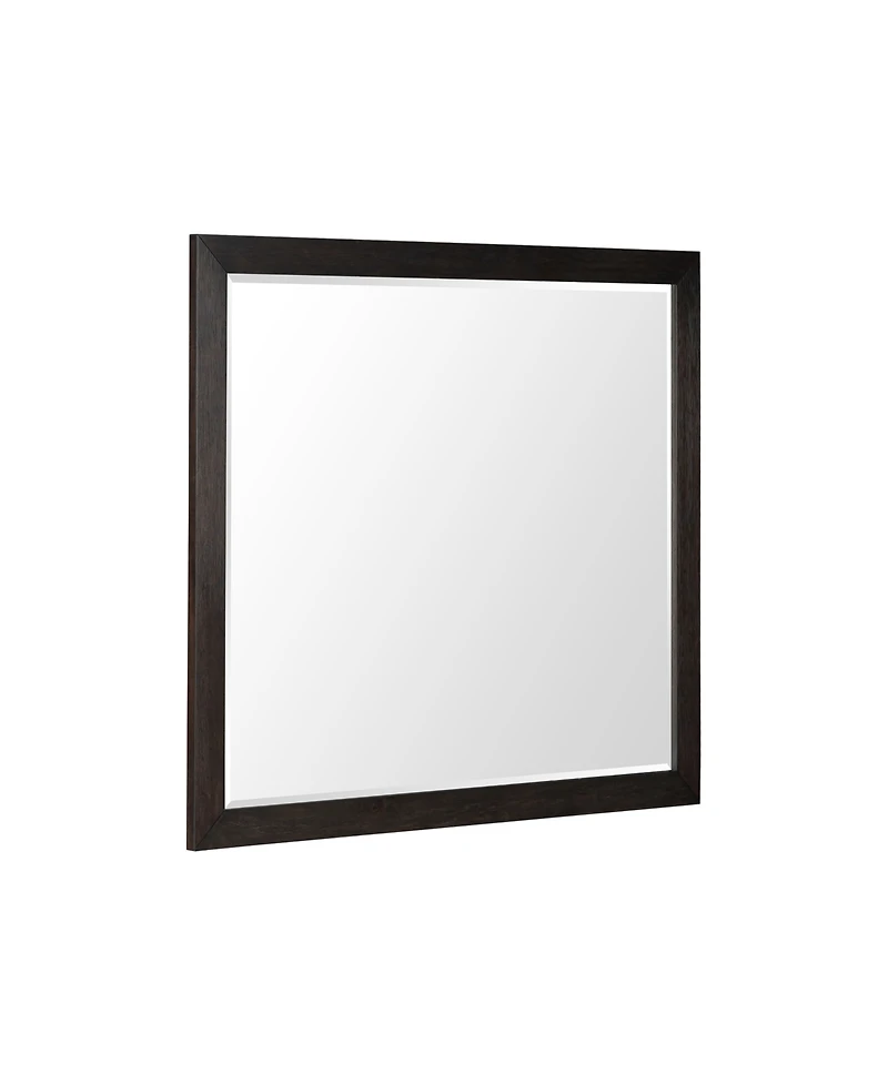 Ryder 38" Beveled Glass Oak Veneer Mirror