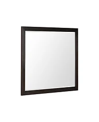 Ryder 38" Beveled Glass Oak Veneer Mirror