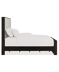 Ryder 63" Oak Veneer Upholstered King Bed