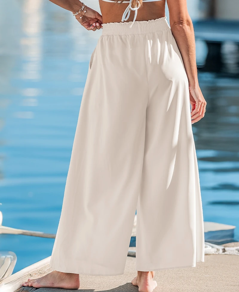 Cupshe Women's Wide Leg Pull-On Long Pants