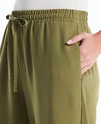 Rafaella Petite Drawstring Wide-Leg Pants