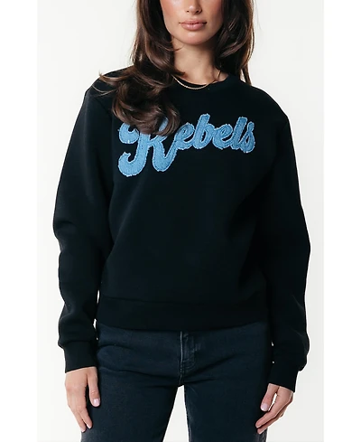 Colourful Rebel Women's Denim Patch Relaxed Sweat