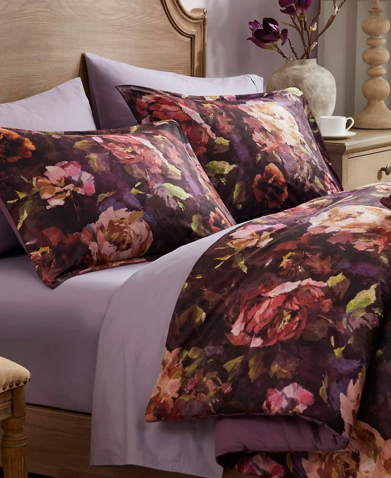 Madison Park Seraphina Velvet Floral Print 4-Pc. Comforter Set