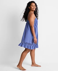 State of Day Women's Lace-Trim V-Neck Cotton Chemise Nightgown, Macy's Exclusive