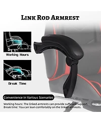 Streamdale Ergonomic Gaming Chair with Footrest & Lumbar Support