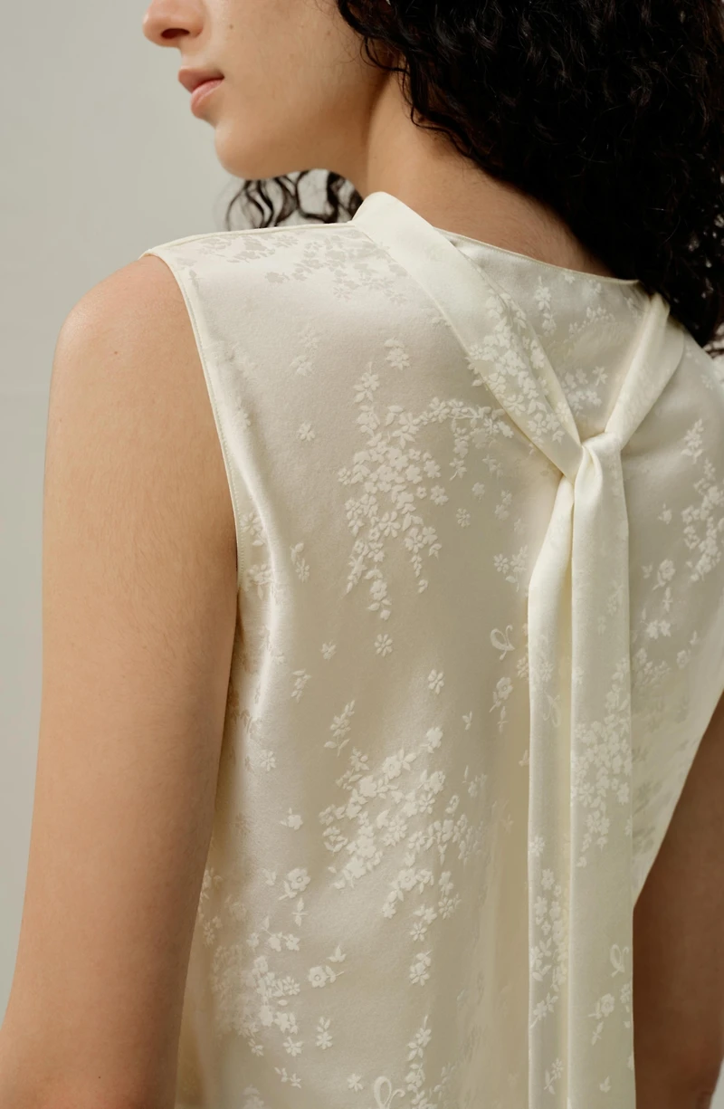 Lilysilk Women's Ying Jacquard Silk Tank