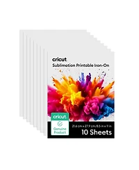 Cricut Sublimation Printable Iron-On Sheets - 8.5 in x 11 in (10 ct)