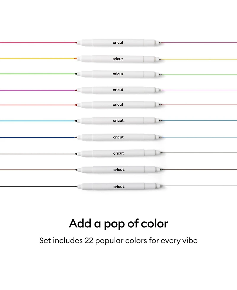 Cricut Joy Dual-Sided Markers, Ultimate Set - 22 Count - For use with Joy & Joy Xtra Machines