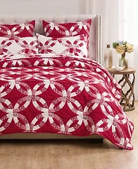 Greenland Home Fashions Wedding Ring Reversible 3-Pc. Coverlet Set, Full/Queen