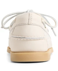 Sperry Women's Authentic Embroidered Perforated Round Toe Boat Shoes