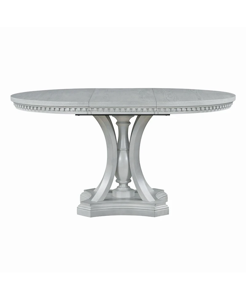 Streamdale Furniture Retro Extendable Round Dining Set with 4 Chairs