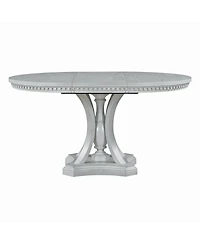 Streamdale Furniture Retro Extendable Round Dining Set with 4 Chairs