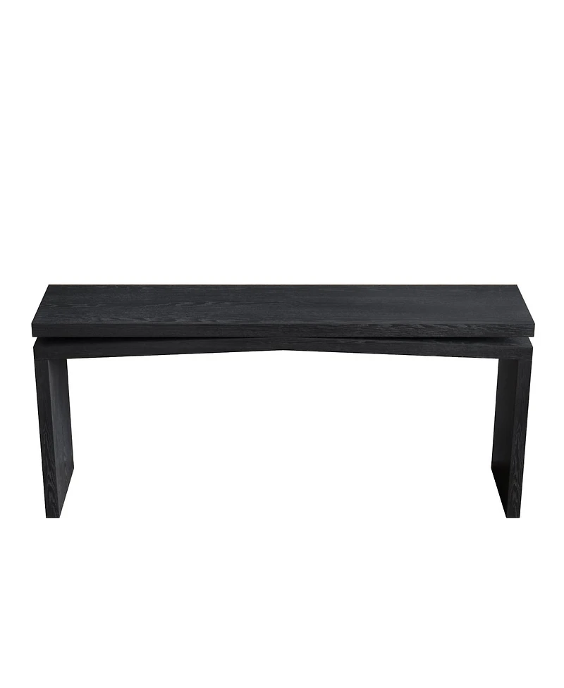 Streamdale Furniture 65-Inch Rustic Solid Wood Veneer Console Table - Farmhouse Entryway Sofa Table