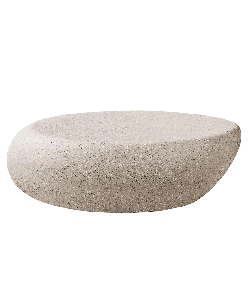 Streamdale Furniture Fiberglass Rocks Coffee Table - No Assembly Required